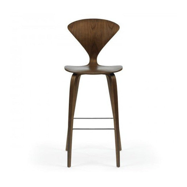 Cherner Style Bar Stool with Wooden Base - Unica Interior