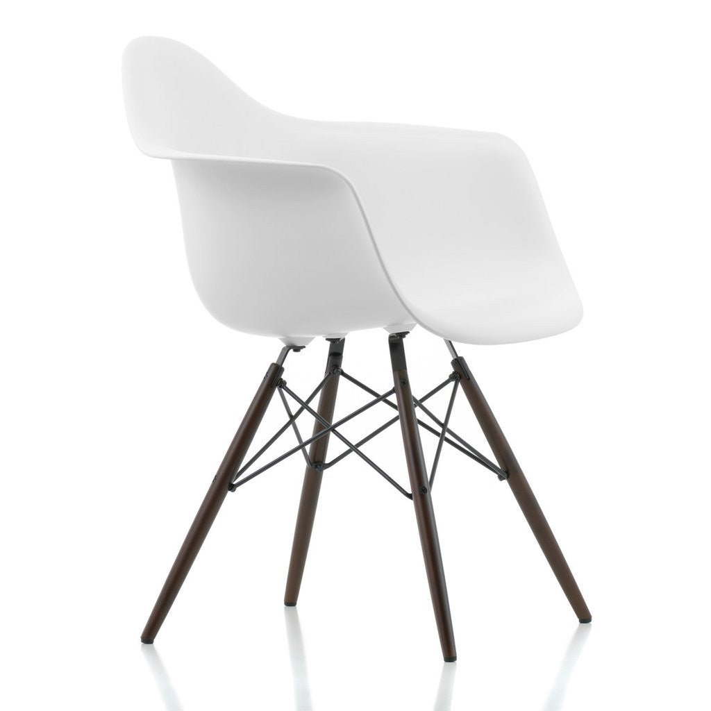DAW Plastic Armchair Walnut Base - Unica Interior