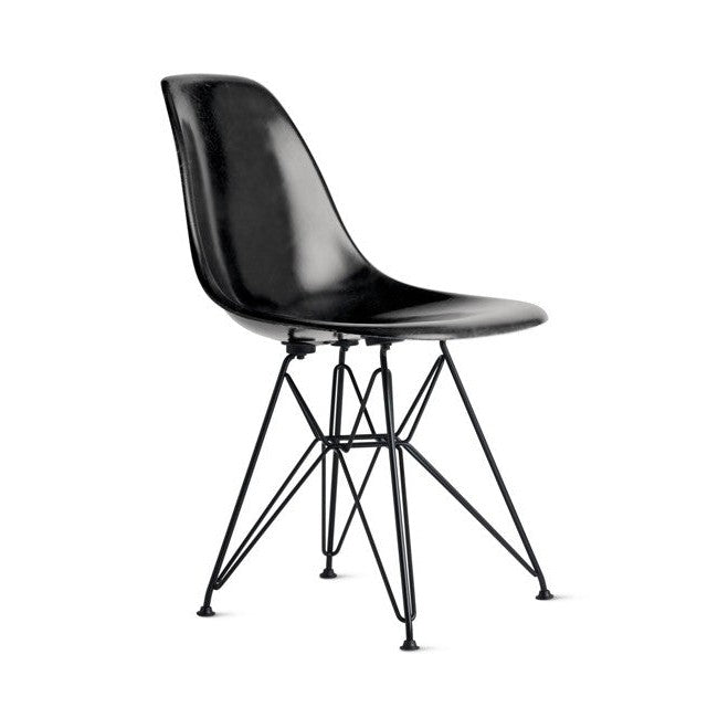 DSR Plastic Side Chair (Black Metal Legs) - Unica Interior