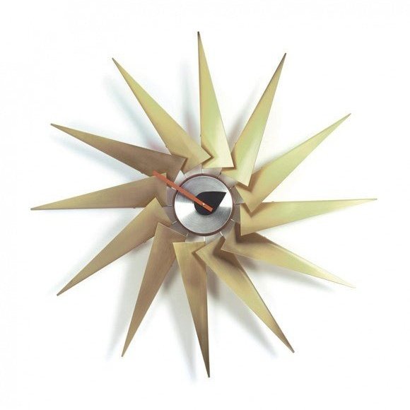 George Nelson Style Turbine Clock - Unica Interior