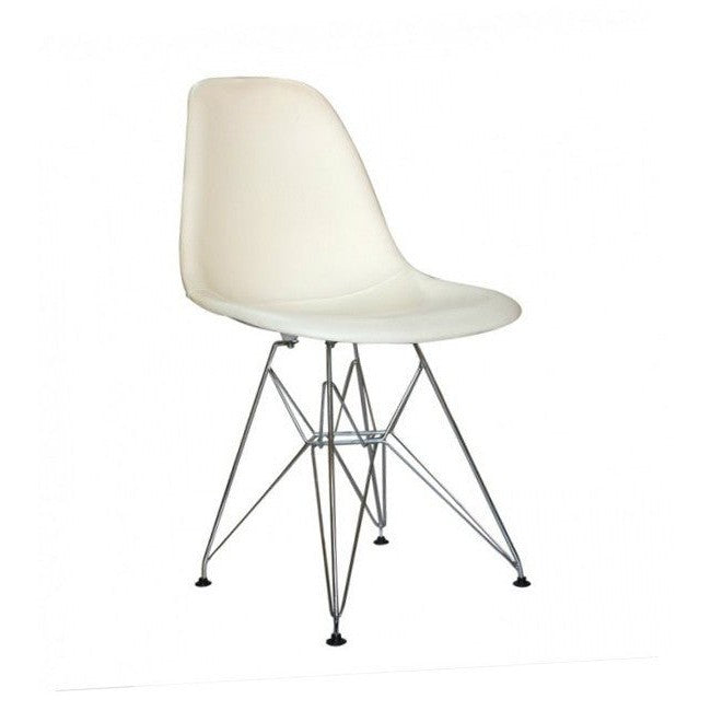 Leather Upholstered DSR Chair - Unica Interior