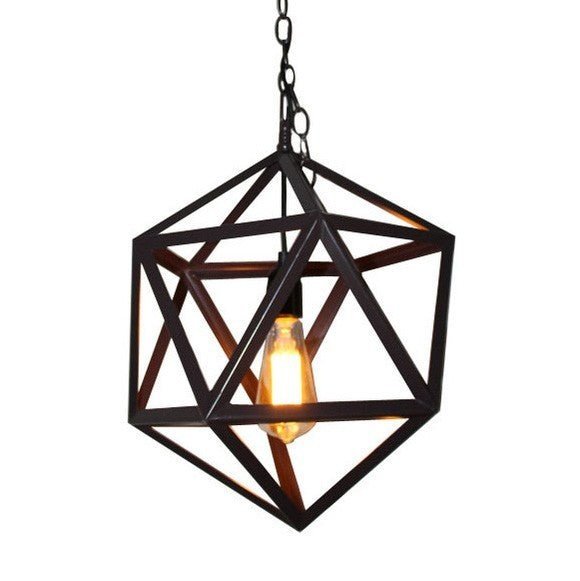 R.H Style Steel Polyhedron Pendant - Unica Interior